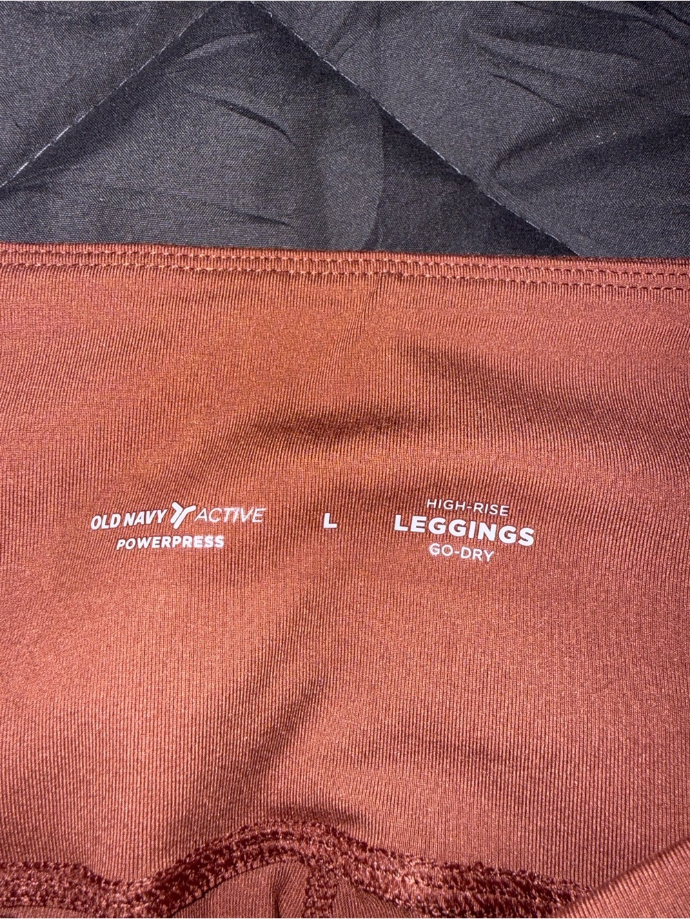 Old Navy Active High-Rise Rust/Brown Leggings - Picture 2 of 4